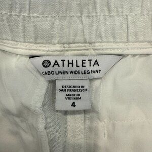 Athleta Cabo Linen Wide Leg Pant